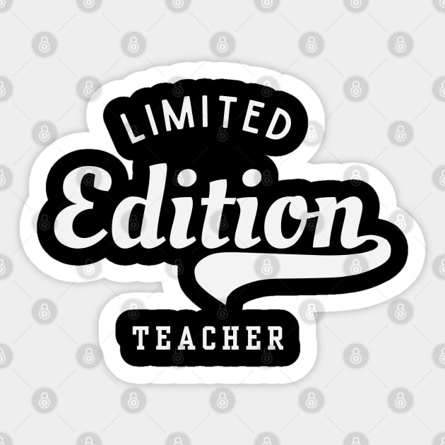 Limited Edition Teacher Sticker by Stylecombinator